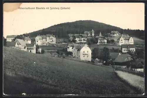 AK Bärenfels, Ortsansicht mit Spitzberg