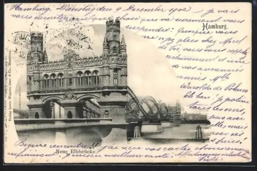 AK Hamburg-Rothenburgsort, Neue Elbbrücke