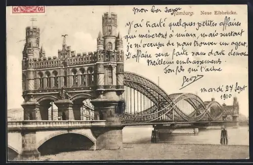 AK Hamburg-Rothenburgsort, Neue Elbbrücke