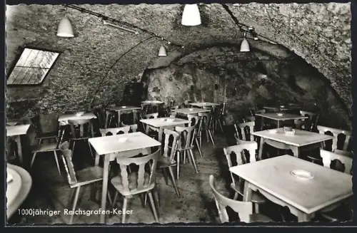 AK Beilstein /Mosel, Hotel Haus Burgfrieden, 1000jähriger Reichsgrafen-Keller
