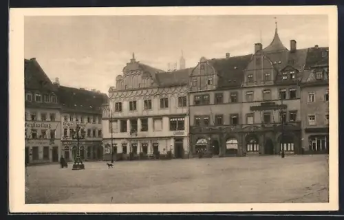 AK Weimar, Marktplatz, Lucas-Cranach-Haus