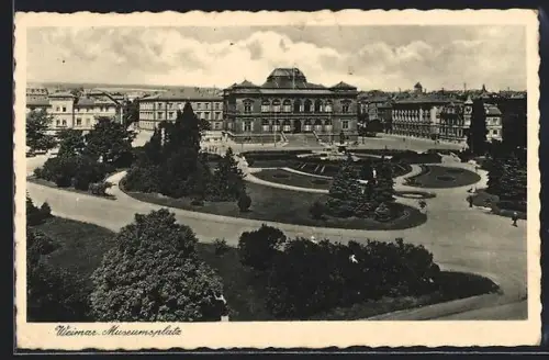 AK Weimar, Museumsplatz