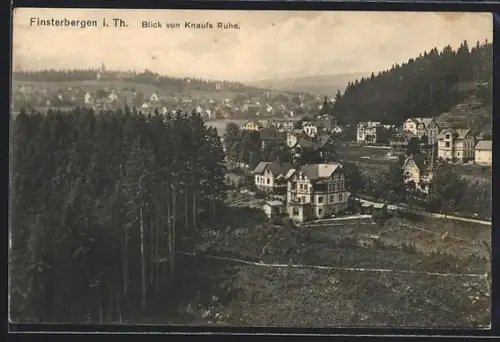AK Finsterbergen i. Th., Blick von Knaufs Ruhe
