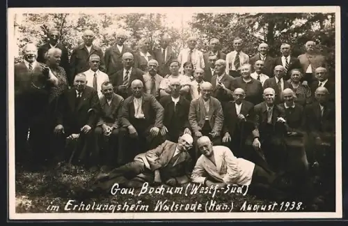 AK Walsrode /Harz, Gau Bochum Westf.-Süd im Erholungsheim 1938