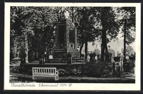 AK Visselhövede, Ehrenmal 1914-18