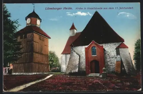 AK Lüneburg, Lüneburger Heide, Kirche in Visselhövede aus dem 11. Jahrhundert