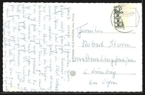 AK Visselhövede /Lüneb. Heide, Rathaus mit Strassenpartie