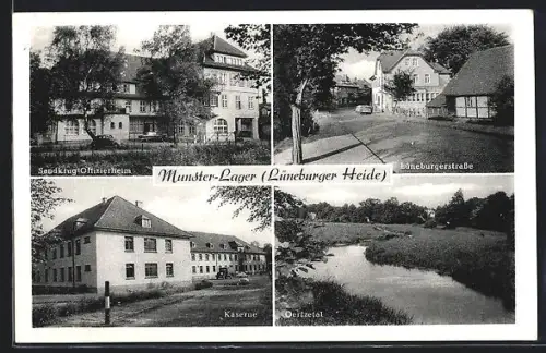 AK Munster-Lager, Sandkrug-Offizierheim, Kaserne, Oertzetal, Lüneburgerstrasse