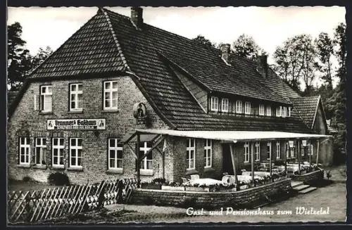 AK Reiningen /Kr. Soltau, Gasthaus und Pension zum Wietzetal Fr. Brammer