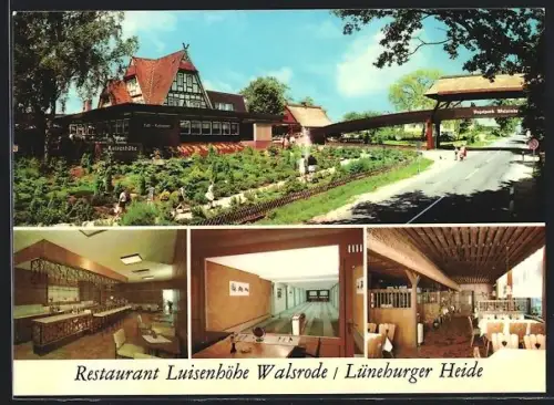 AK Walsrode /Lüneburger Heide, Restaurant Luisenhöhe, Innenansichten