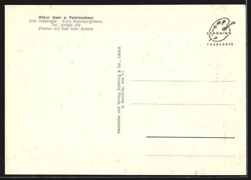 AK Hiddingen /Lüneburger Heide, Gasthaus Röhr, Innenansichten