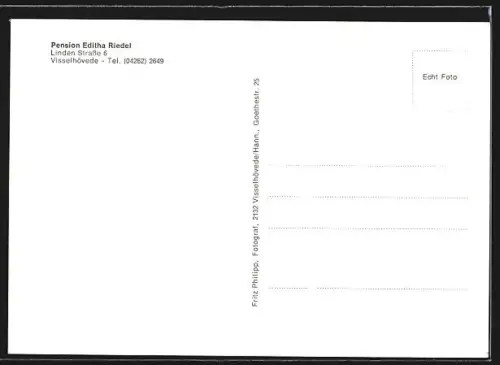 AK Visselhövede, Pension Editha Riedel, Lindenstrasse 6