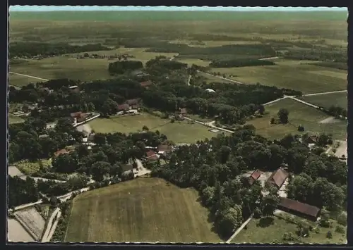 AK Westenholz, Panorama mit Strassenpartie