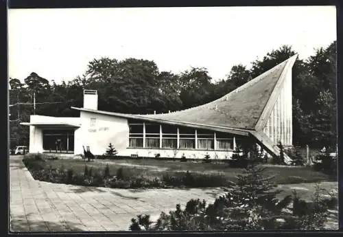 AK Eberswalde, Tierpark-Gaststätte, Aussenansicht