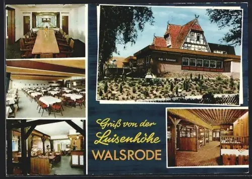 AK Walsrode, Restaurant Luisenhöhe, Innenansichten