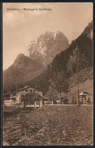 AK Ramsau b. Berchtesgaden, Hintersee, Auzinger`s Gasthaus
