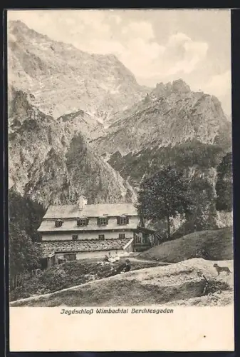 AK Berchtesgaden, Jagdschloss Wimbachtal
