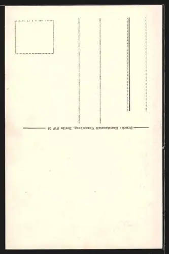AK Wense, Strassenpartie mit Holzzaun