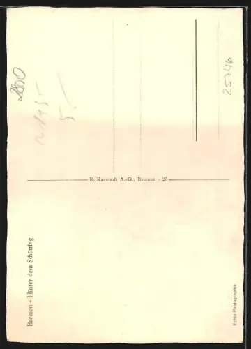 AK Bremen, Hinter dem Schütting