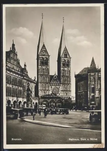 AK Bremen, Rathaus, Dom, Börse