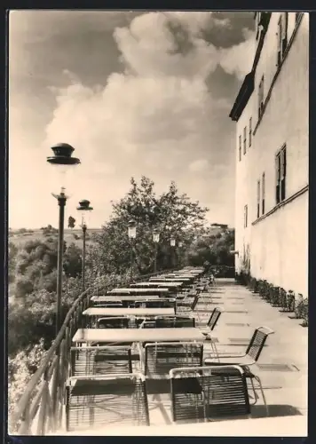 AK Dornburg, Renaissanceschloss, Terrasse