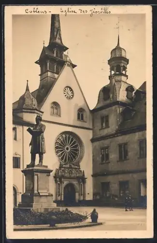 AK Koblenz, Jesuitenkirche, Denkmal