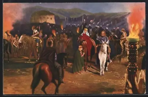 AK Die Nibelungen, II. Teil, Kriemhilds Einzug ins Hunnenland