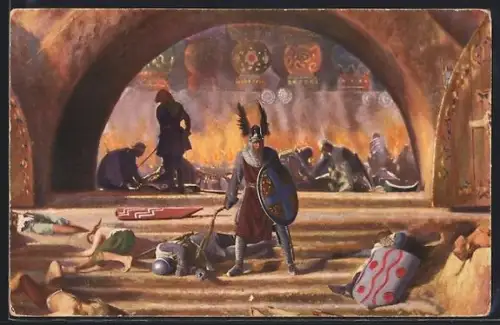 AK Die Nibelungen, II. Teil, Der grimmige Hagen