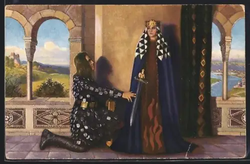 AK Die Nibelungen, Rüdiger, König Etzels Brautwerber