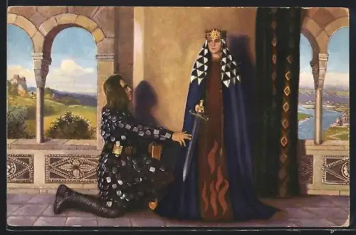 AK Die Nibelungen, Rüdiger, König Etzels Brautwerber