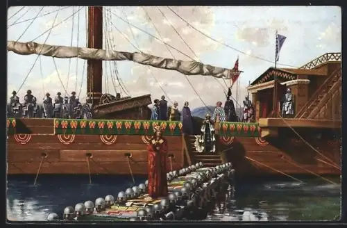 Künstler-AK Nibelungen, Brünhildes Einzug