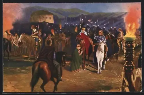 AK Die Nibelungen, II. Teil, Kriemhilds Einzug ins Hunnenland