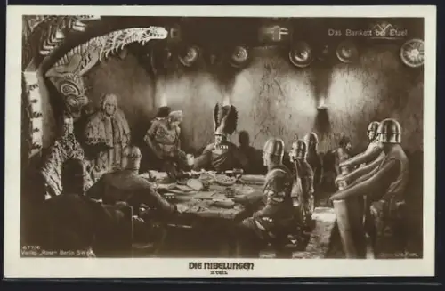 AK Die Nibelungen, 2. Teil, Das Bankett bei Etzel