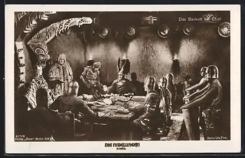 AK Die Nibelungen, 2. Teil, Das Bankett bei Etzel