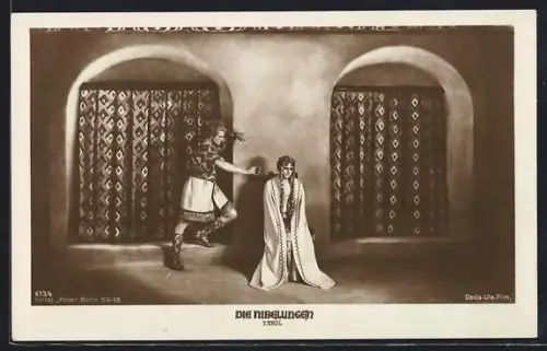 AK Die Nibelungen, Siegfrid gibt Kriemhild den Reif