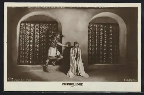 AK Die Nibelungen, Siegfrid gibt Kriemhild den Reif