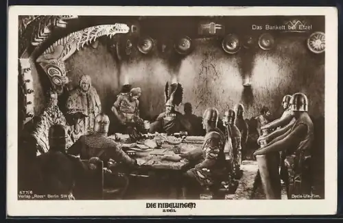 AK Die Nibelungen, 2. Teil, Das Bankett bei Etzel