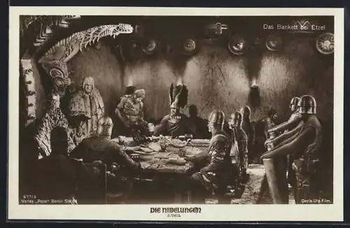 AK Die Nibelungen, 2. Teil, Das Bankett bei Etzel