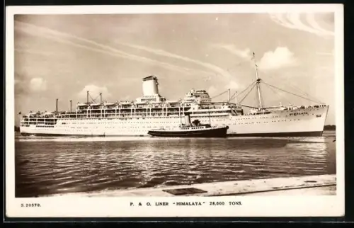 AK Passagierschiff Himalaya der P. & O. Line mit 28.000 BRT
