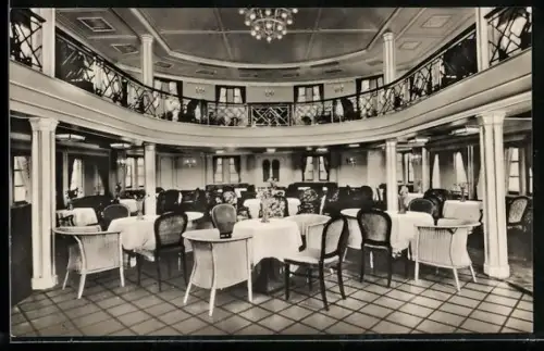 Foto-AK Dampfer New York der Hamburg-Amerika Linie, Halle II. Klasse