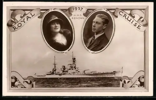 AK Battlecruiser H.M.S. Renown, Royal Cruise 1927
