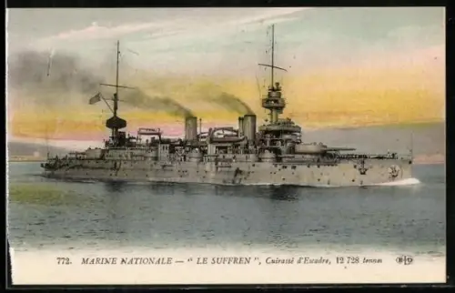 AK Marine Nationale, Cuirassé d`Escadre Le Suffren, Kriegsschiff