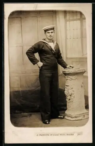 AK Matrose eines britisches Kriegsschiffes