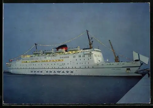 AK Pssagierschiff MS Dana Sirena der DFDS Seaways mit geöffneter Bugklappe