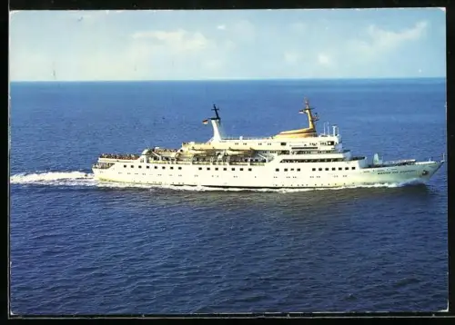 AK Passagierschiff MS Wappen von Hamburg, Flaggschiff der HADAG-Seebäderflotte