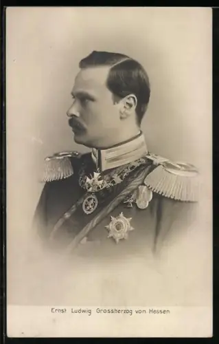 AK Ernst Ludwig Grossherzog von Hessen-Darmstadt im Profil