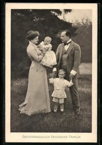 AK Grossherzoglich hessische Familie