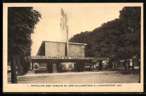 AK Paris, Exposition internationale 1937, Pavillon des Tabacs et des Alumettes