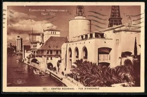 AK Paris, Exposition internationale 1937, Centre Regional, Vue d`Ensemble