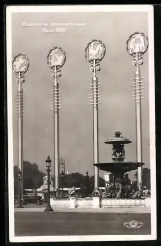 AK Paris, Exposition internationale 1937, Porte de la Concorde